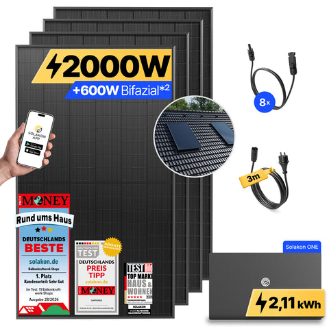onPower: 2000 Watt Balkonkraftwerk