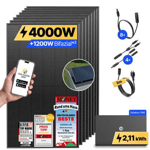 onPower Plus: 4000 Watt Solaranlage